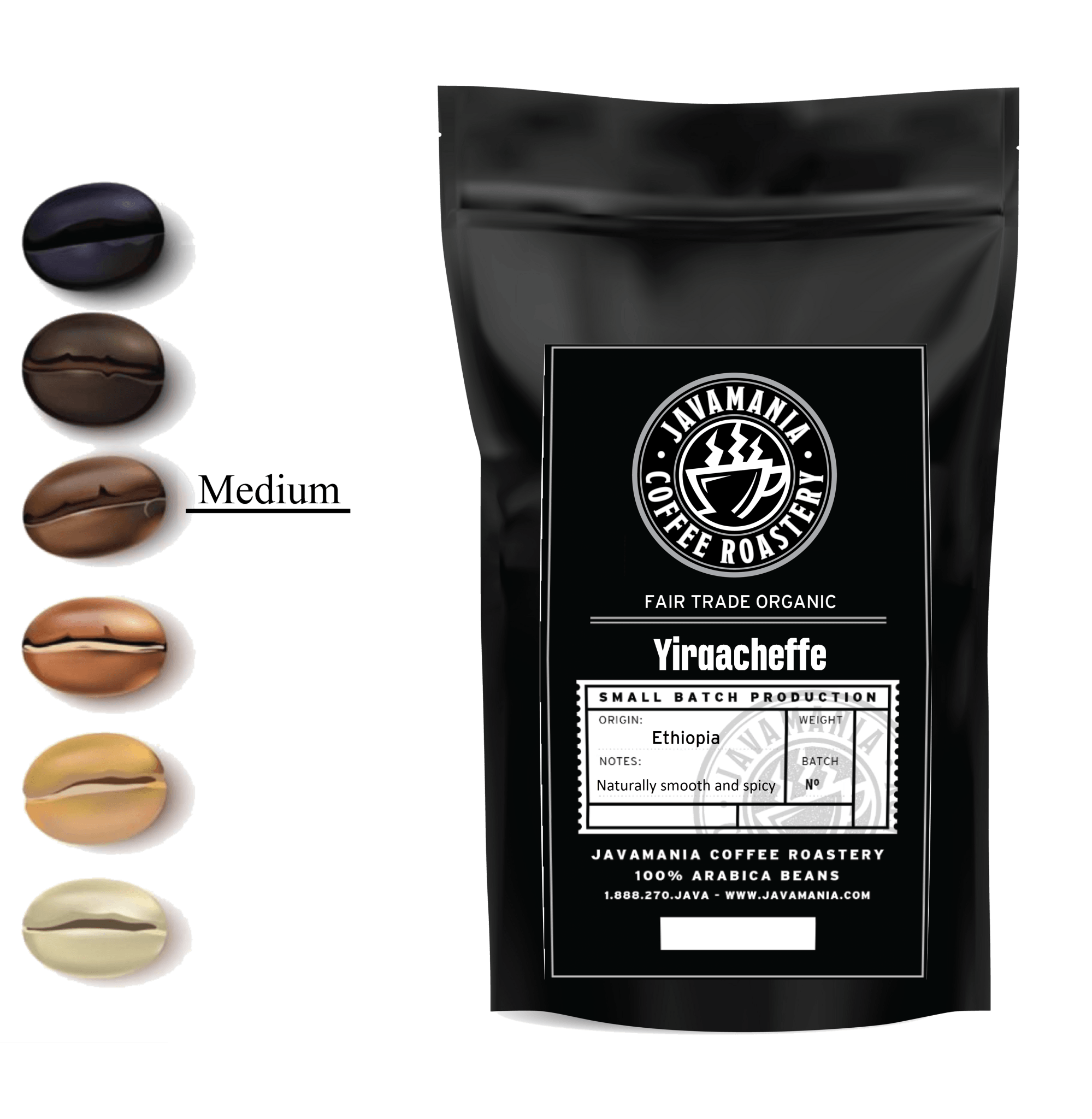 Fair Trade Organic Ethiopian Yirgacheffe - JavaMania Pro