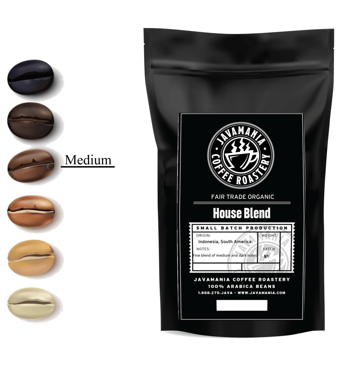 Fair Trade Organic House Blend - JavaMania Pro